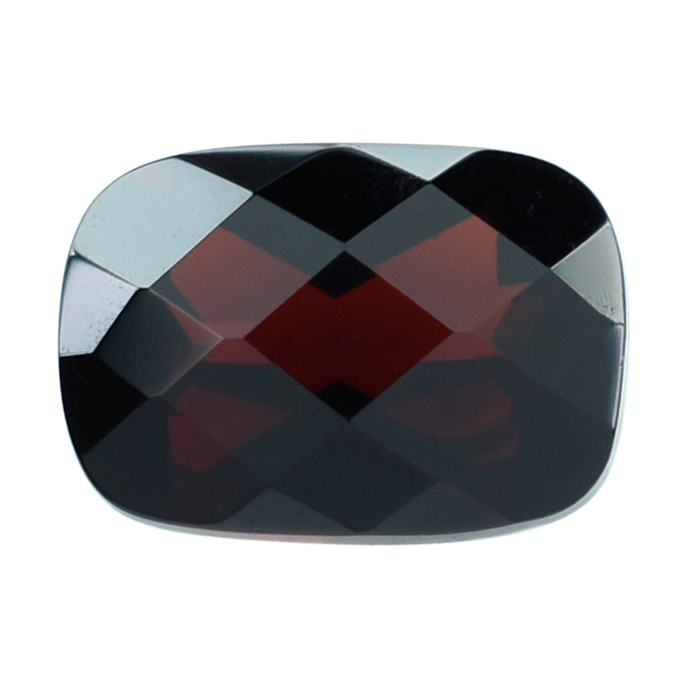 DARK RED GARNET CHECKER CUT CUSHION 7X5MM 1.05 Cts.