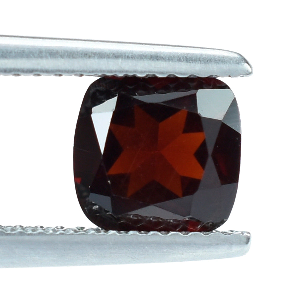 DARK RED GARNET CUT CUSHION 7MM 1.91 Cts.