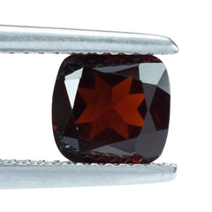 DARK RED GARNET CUT CUSHION 7MM 1.91 Cts.