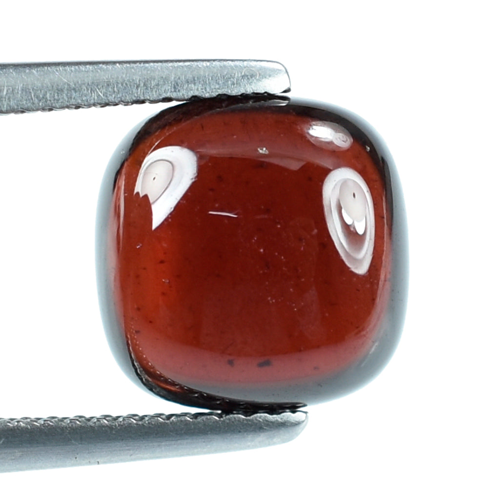 DARK RED GARNET CUSHION CAB 10MM 6.09 Cts.