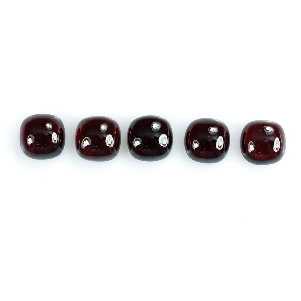 DARK RED GARNET CUSHION CAB 10MM 6.23 Cts.