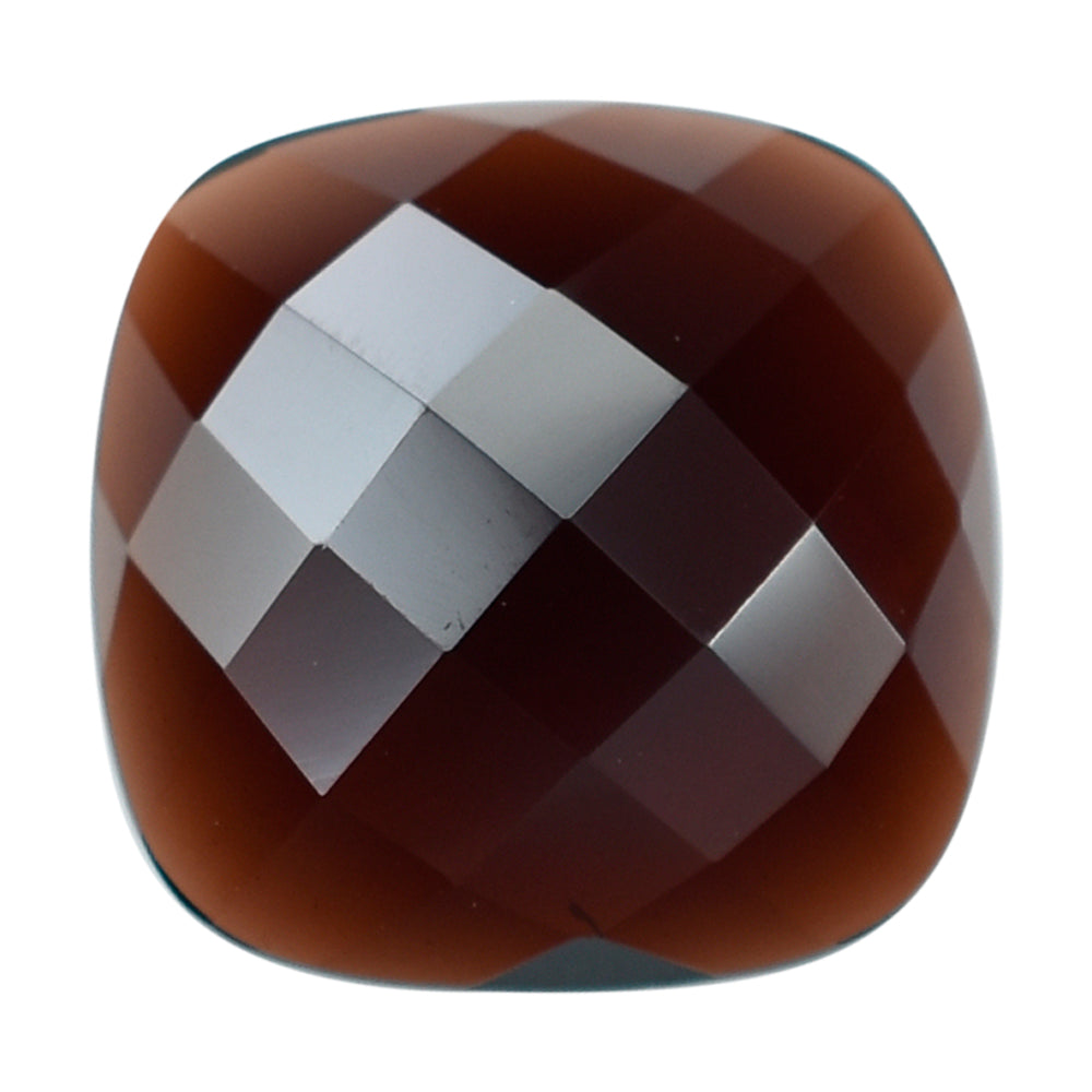 DARK RED GARNET CHECKER CUSHION CAB 12.00MM 5.86 Cts.