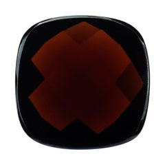 DARK RED GARNET CHECKER CUSHION CAB 12.00MM 5.86 Cts.