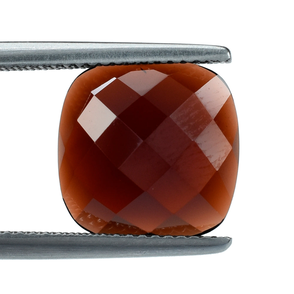 DARK RED GARNET CHECKER CUSHION CAB 12.00MM 5.86 Cts.
