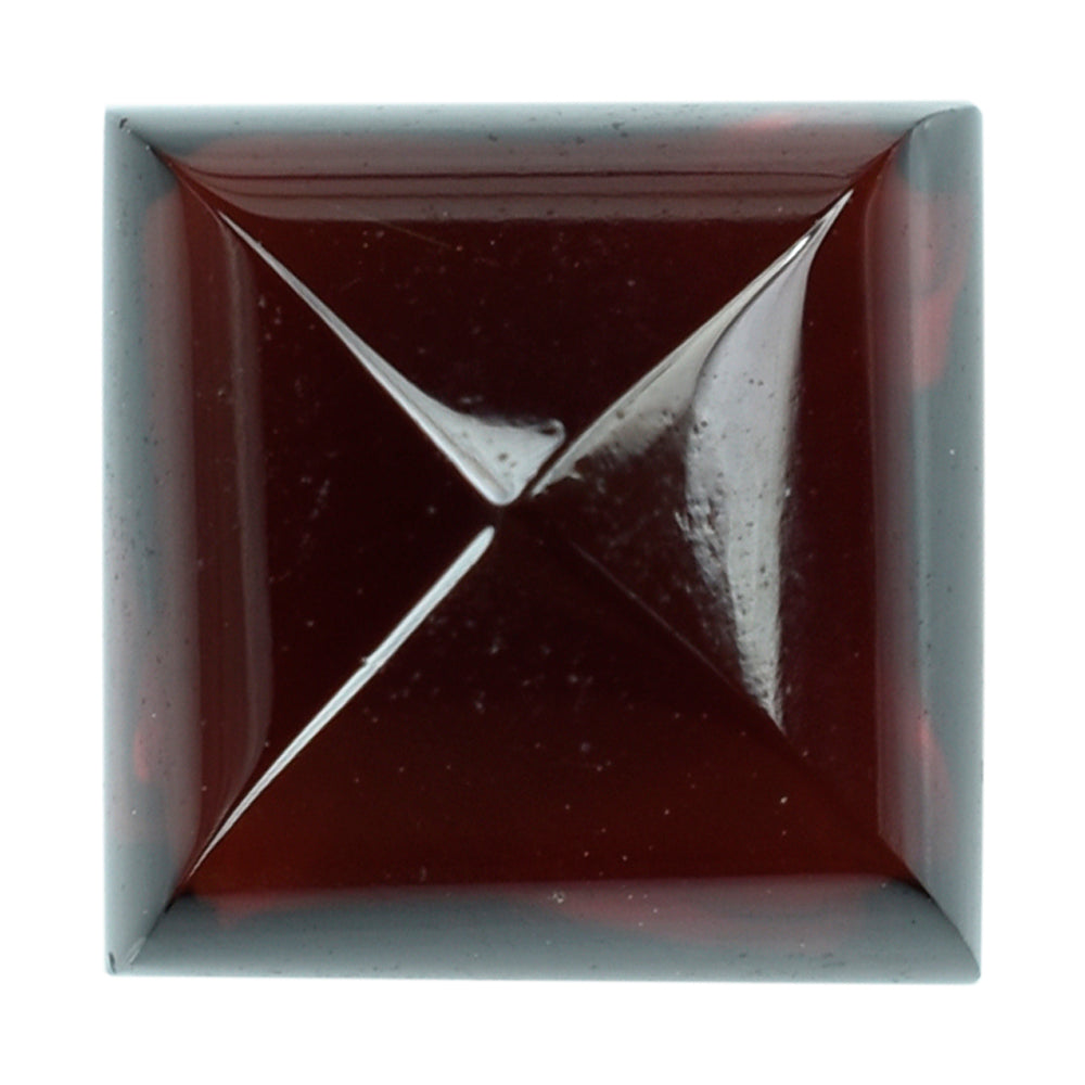 DARK RED GARNET BUFFTOP SQUARE (MEDIUM) 9MM 6.05 Cts.