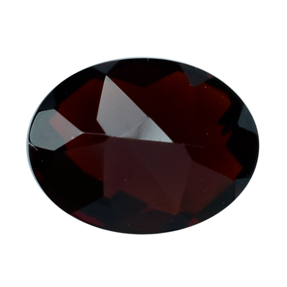 DARK RED GARNET CHECKER CUT OVAL 9X7MM 2.25 Cts.