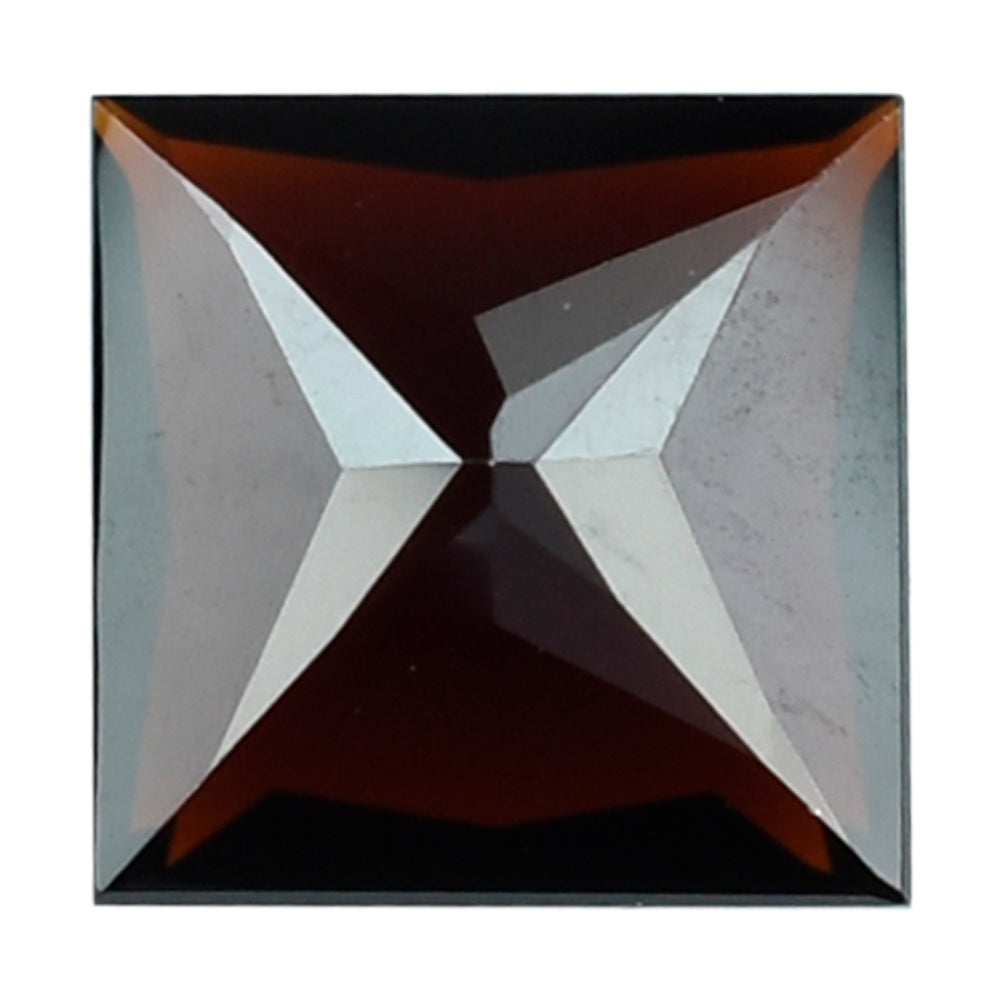 DARK RED GARNET PRINCESS CUT SQUARE 9MM 3.68 Cts.
