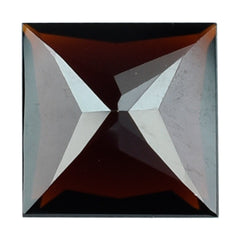 DARK RED GARNET PRINCESS CUT SQUARE 9MM 3.68 Cts.