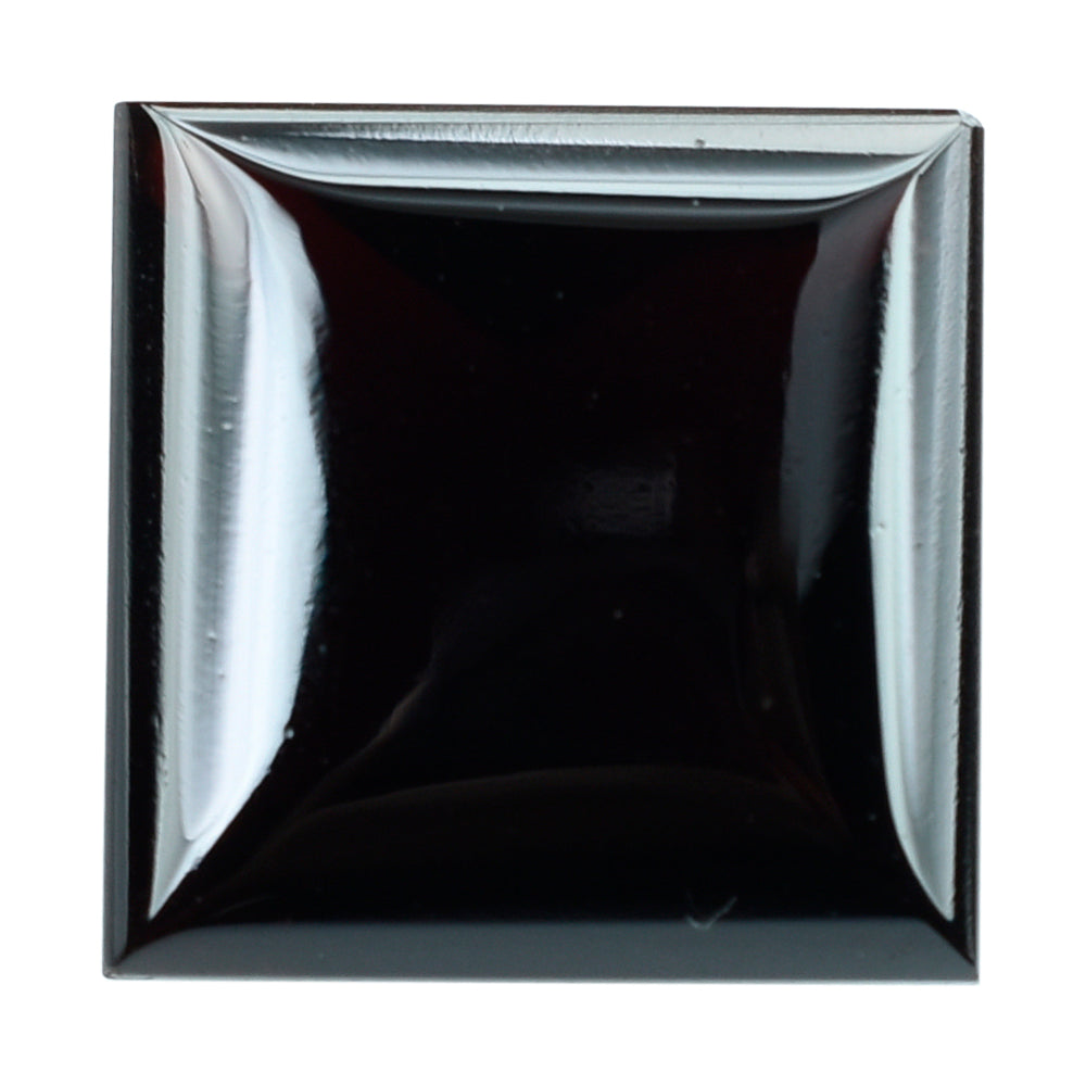DARK GARNET BUFFTOP SQUARE 12MM 9.70 Cts.