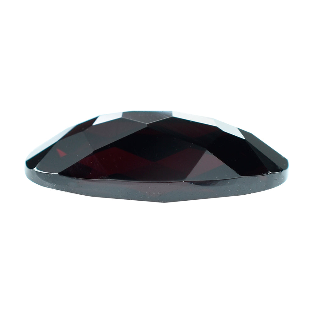 DARK RED GARNET CHECKER CUT BRIOLETTE CUSHION 18X9MM 8.50 Cts.