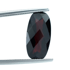 DARK RED GARNET CHECKER CUT BRIOLETTE CUSHION 18X9MM 8.50 Cts.