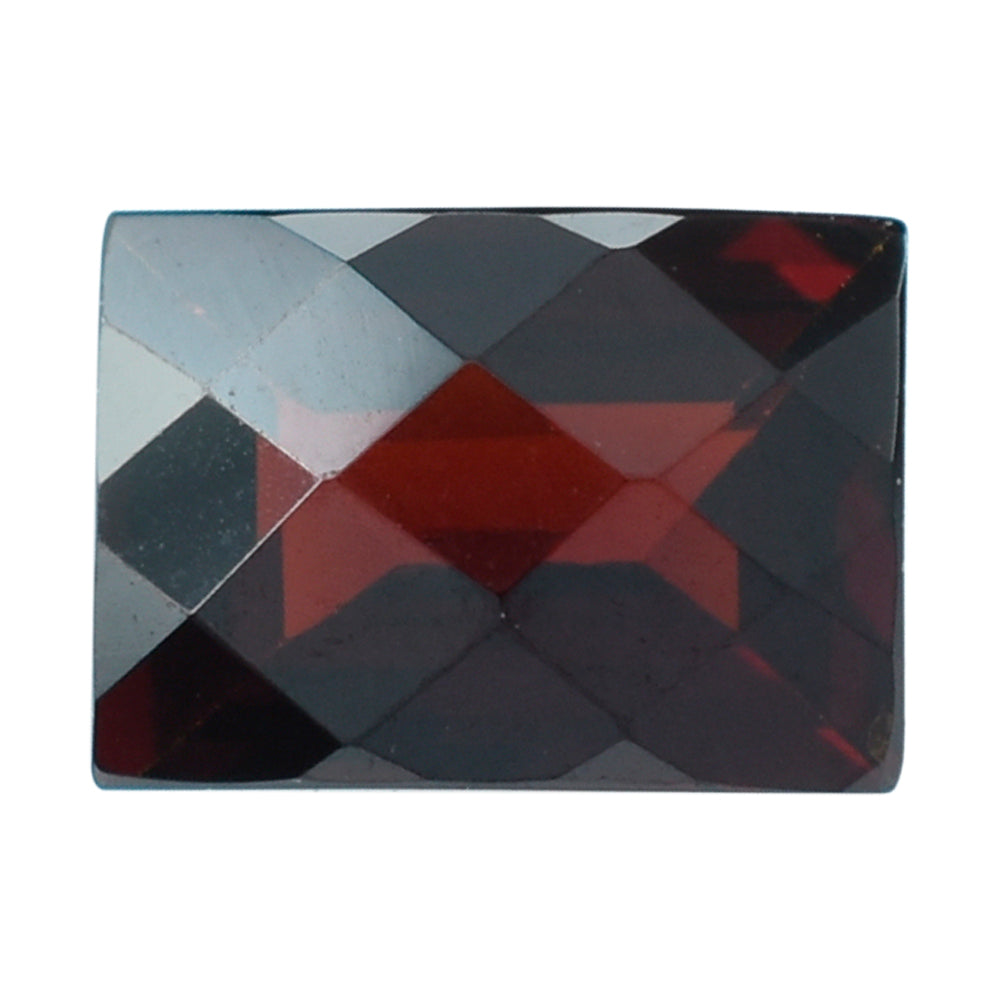 DARK RED GARNET CHECKER CUT BAGUETTES 7X5MM 1.22 Cts.