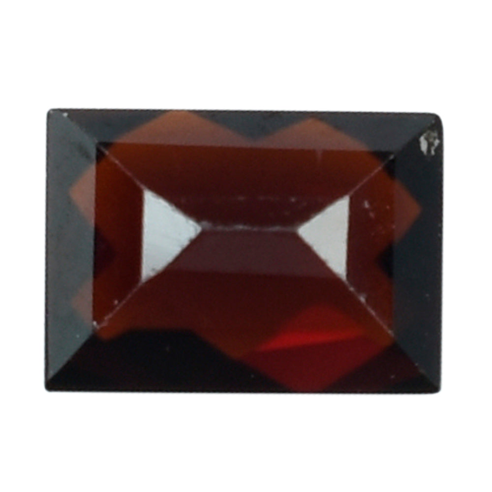 DARK RED GARNET CHECKER CUT BAGUETTES 7X5MM 1.22 Cts.