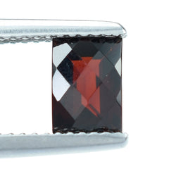 DARK RED GARNET CHECKER CUT BAGUETTES 7X5MM 1.22 Cts.