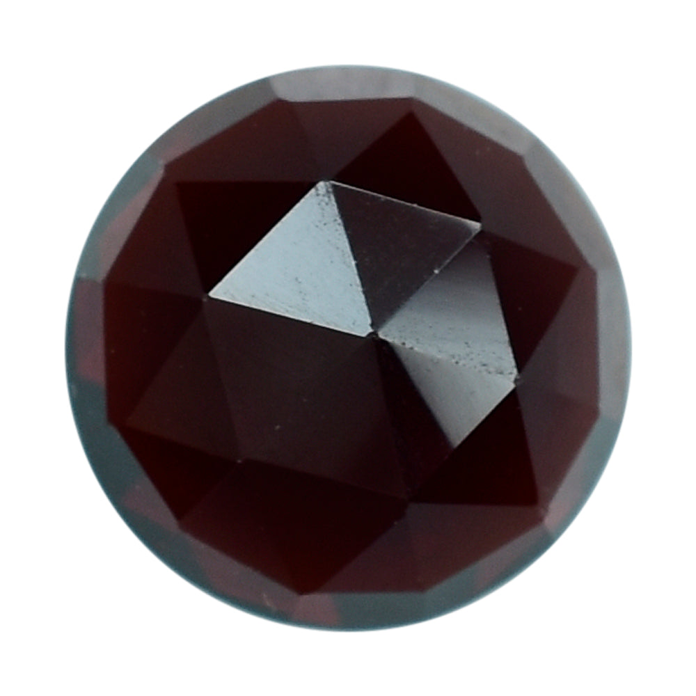 DARK RED GARNET ROSE CUT ROUND CAB 8.00MM 2.61 Cts.