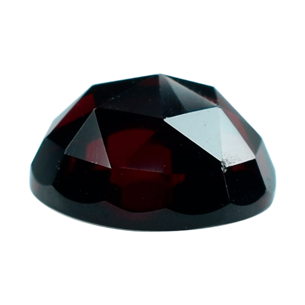 DARK RED GARNET ROSE CUT ROUND CAB 8.00MM 2.61 Cts.