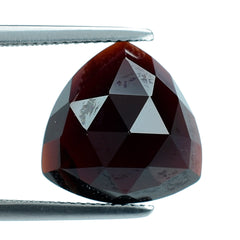 DARK RED GARNET ROSE CUT TRILLION CAB 14MM 13.00 Cts.
