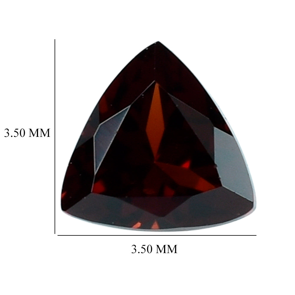 DARK RED GARNET CUT TRILLION 3.50MM 0.20 Cts.