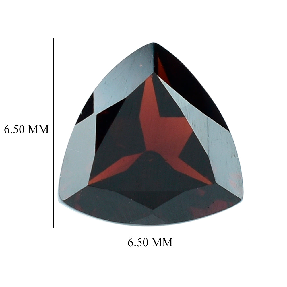 DARK RED GARNET CUT TRILLION 6.50MM 1.04 Cts.