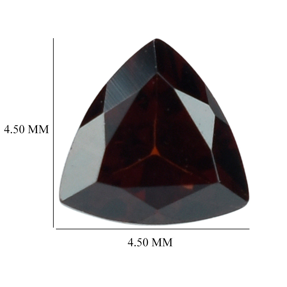 DARK RED GARNET CUT TRILLION 4.50MM 0.41 Cts.