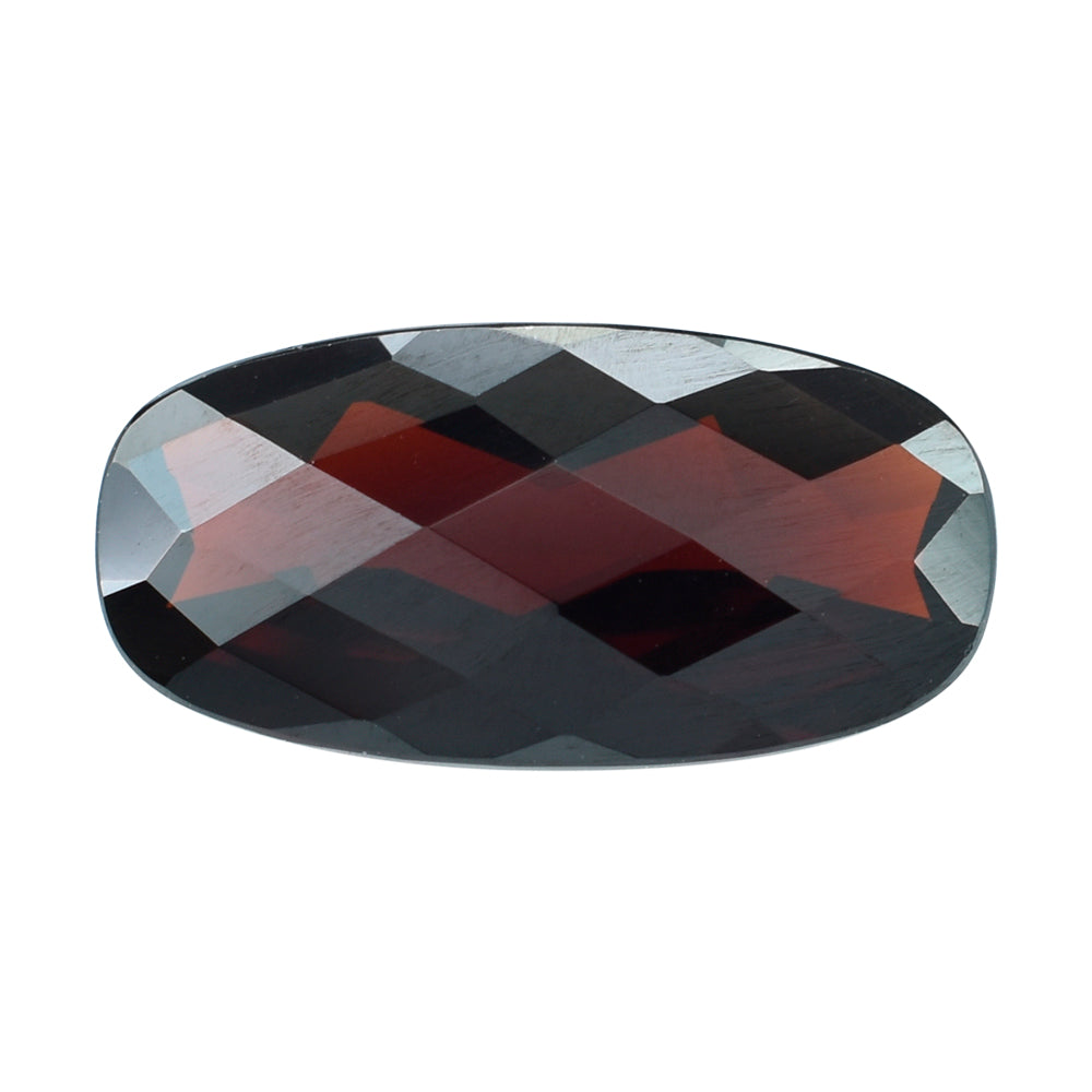 DARK RED GARNET CHECKER CUT CUSHION 18X9MM 7.21 Cts.