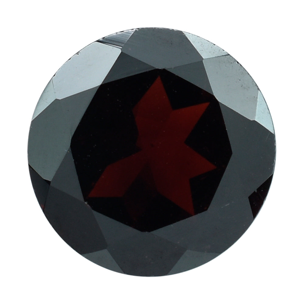 DARK RED GARNET CUT ROUND 9.70MM 3.71 Cts.