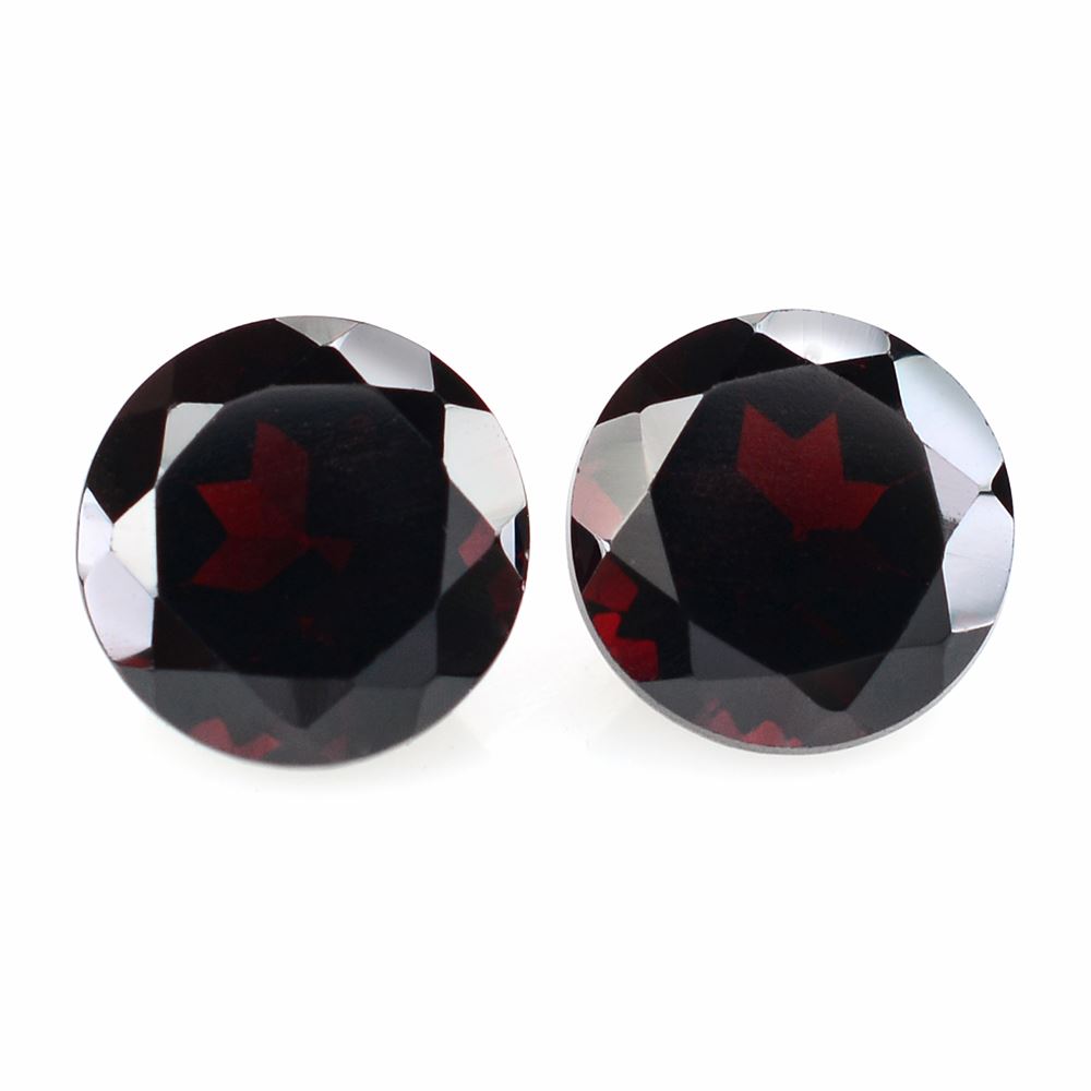 DARK RED GARNET CUT ROUND 6MM 1.15 Cts.