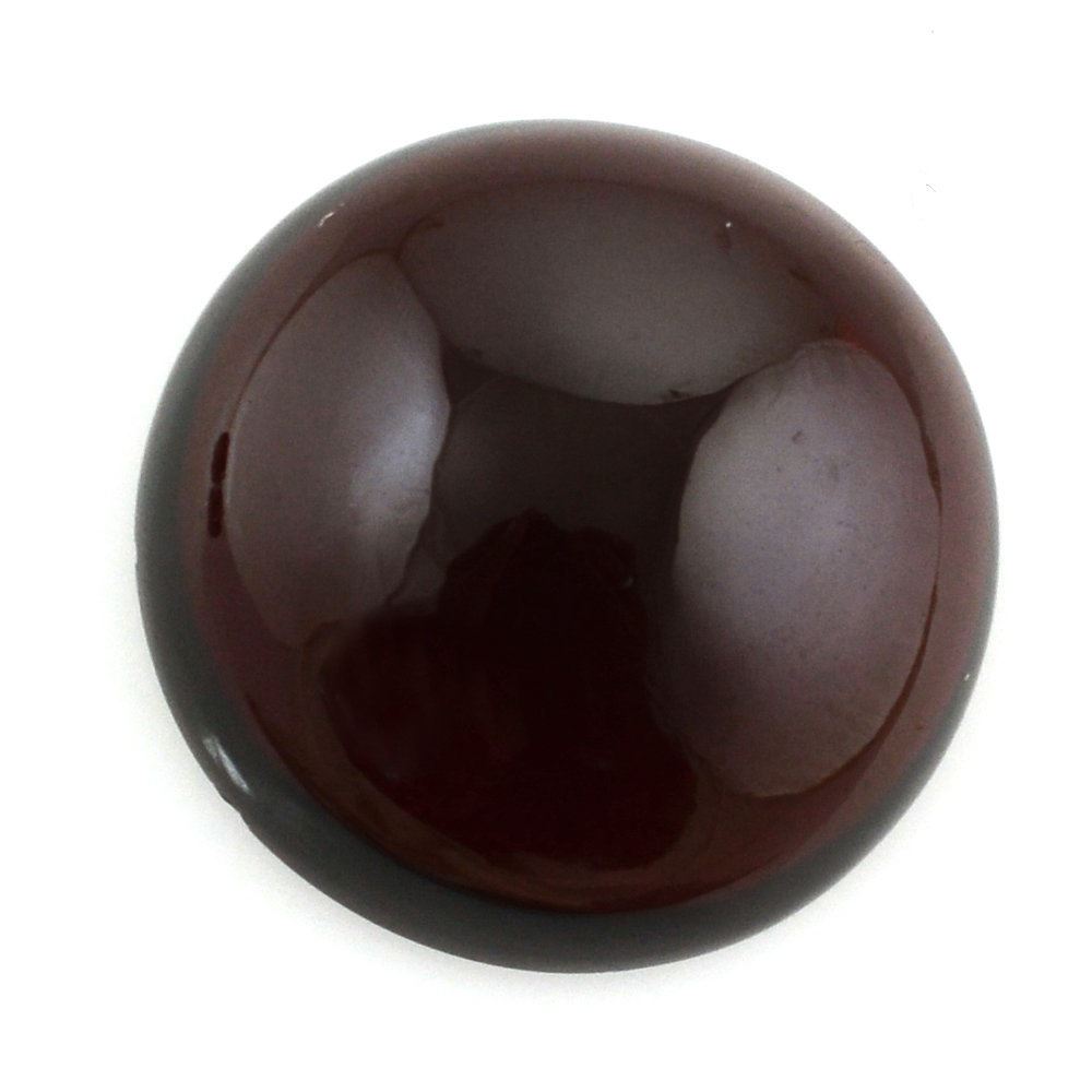DARK RED GARNET ROUND CAB 14MM 11.30 Cts.