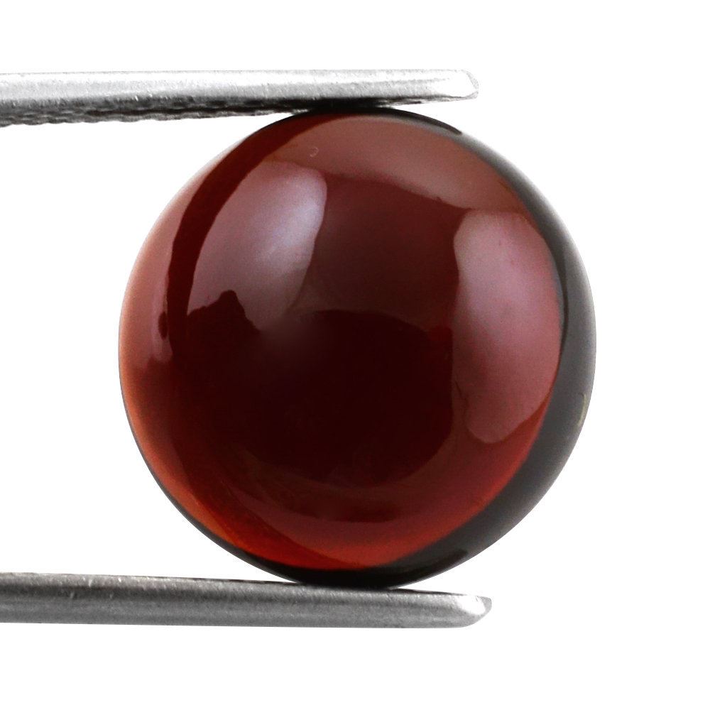 DARK RED GARNET ROUND CAB 14MM 11.30 Cts.