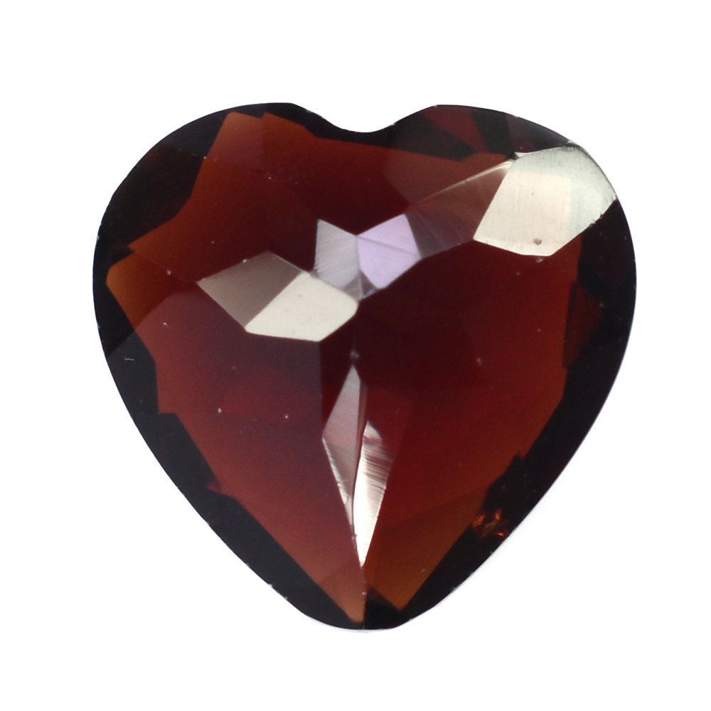 DARK RED GARNET CUT HEART 9MM 2.60 Cts.