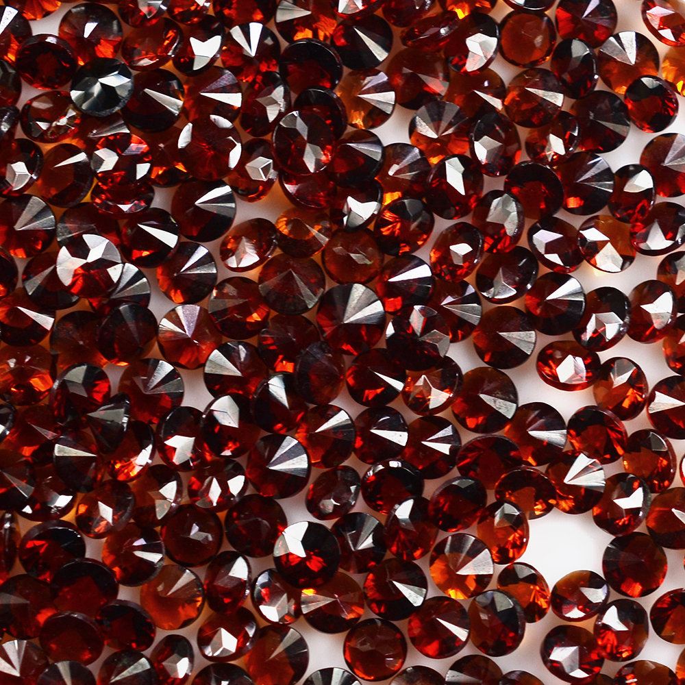 DARK RED GARNET STAR CUT ROUND 2.50MM 0.08 Cts.