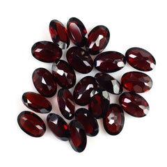DARK RED GARNET CUT OVAL 6X4MM 0.52 Cts.