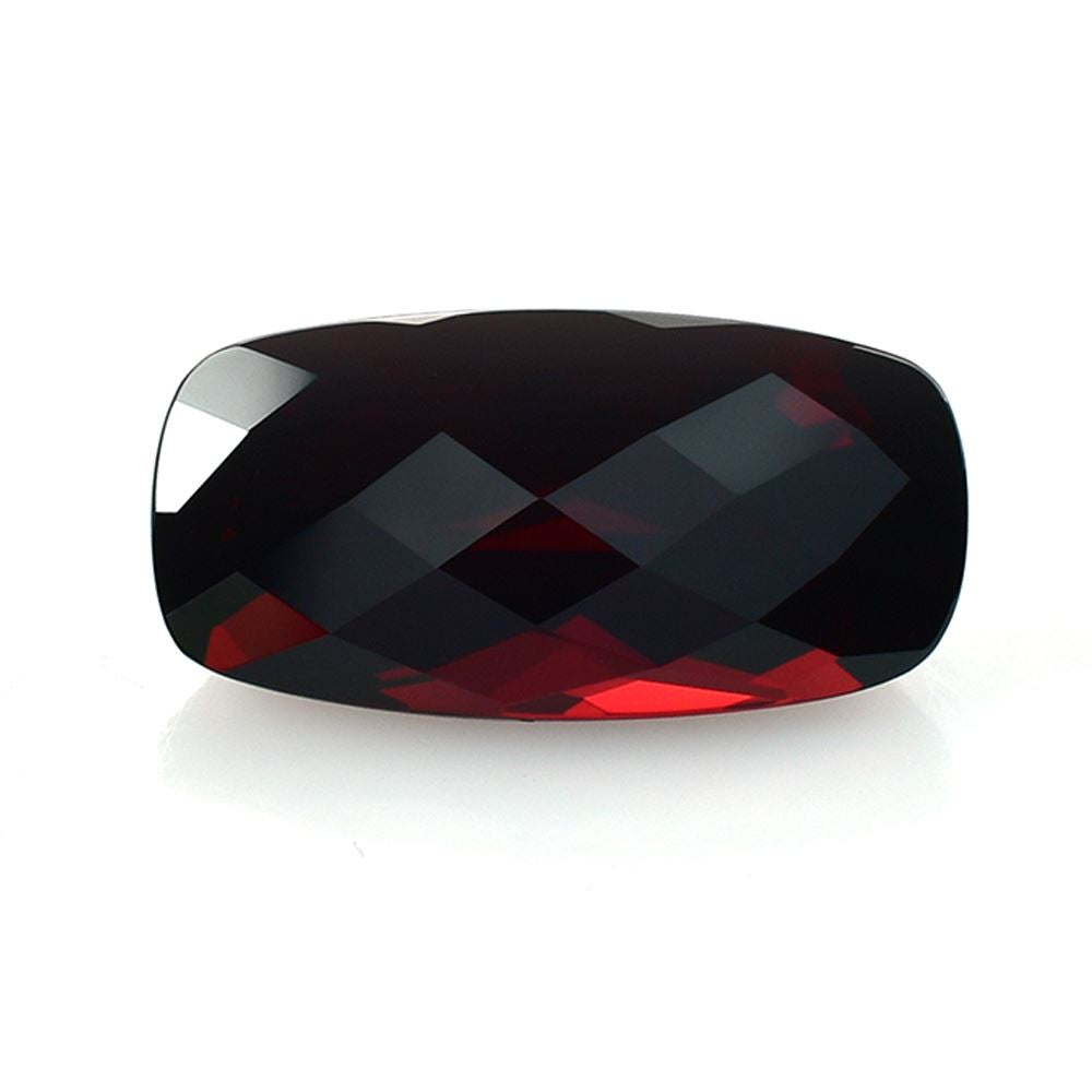 DARK RED GARNET CHECKER CUT CUSHION (DARK RED/CLEAN) 18.00X9.00 MM 10.10 Cts.