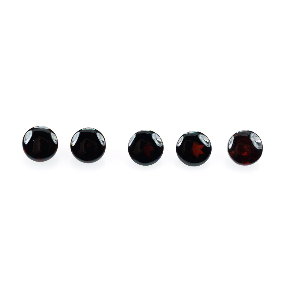 DARK RED GARNET BUFFTOP ROUND (MD) 7MM 1.74 Cts.