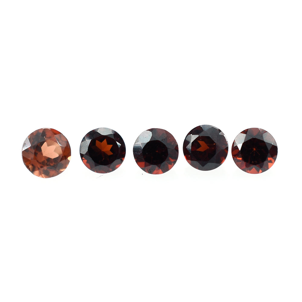DARK RED GARNET (MEDIUM) CUT ROUND 2.40MM 0.07 Cts.
