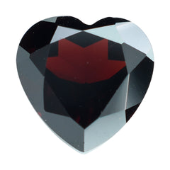 DARK RED GARNET CUT HEART 10.00MM 4.74 Cts.