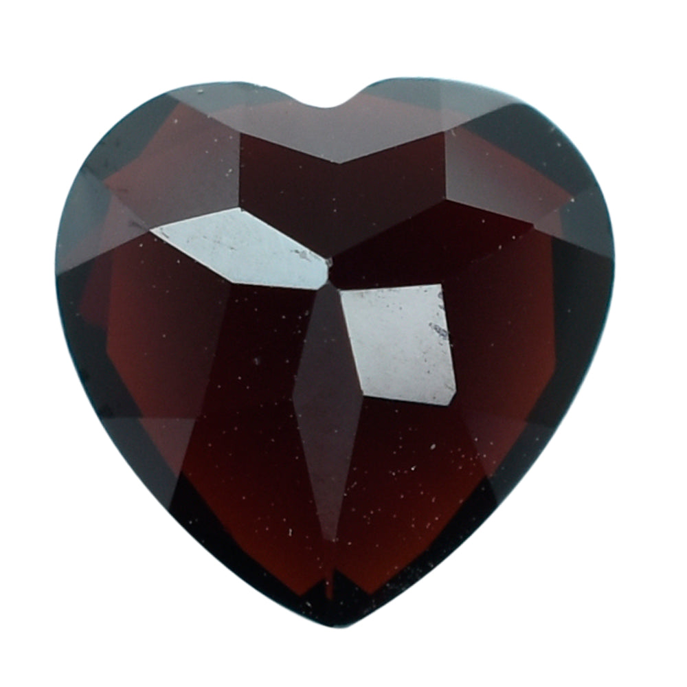 DARK RED GARNET CUT HEART 10.00MM 4.74 Cts.