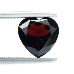 DARK RED GARNET CUT HEART 10.00MM 4.74 Cts.