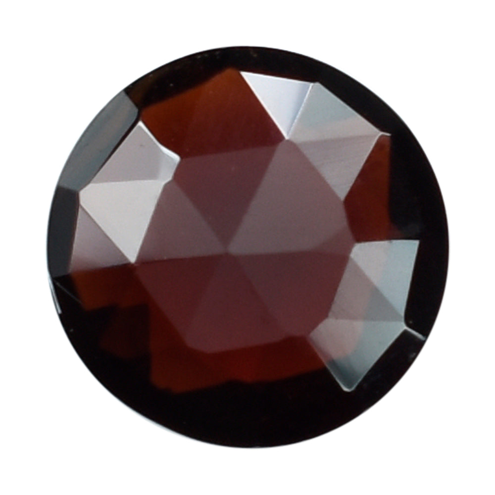 DARK RED GARNET ROSE CUT BRIOLETTE ROUND 7MM 1.55 Cts.