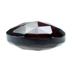 DARK RED GARNET ROSE CUT BRIOLETTE ROUND 7MM 1.55 Cts.