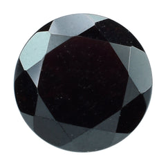 DARK GARNET (BLACK) CUT ROUND 10MM 3.77 Cts.