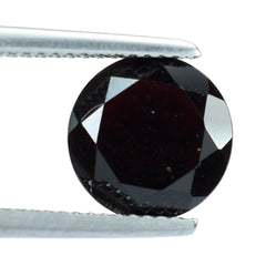 DARK GARNET (BLACK) CUT ROUND 10MM 3.77 Cts.