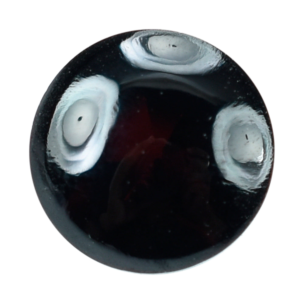 DARK RED GARNET BUFFTOP ROUND (MEDIUM) 8MM 2.44 Cts.