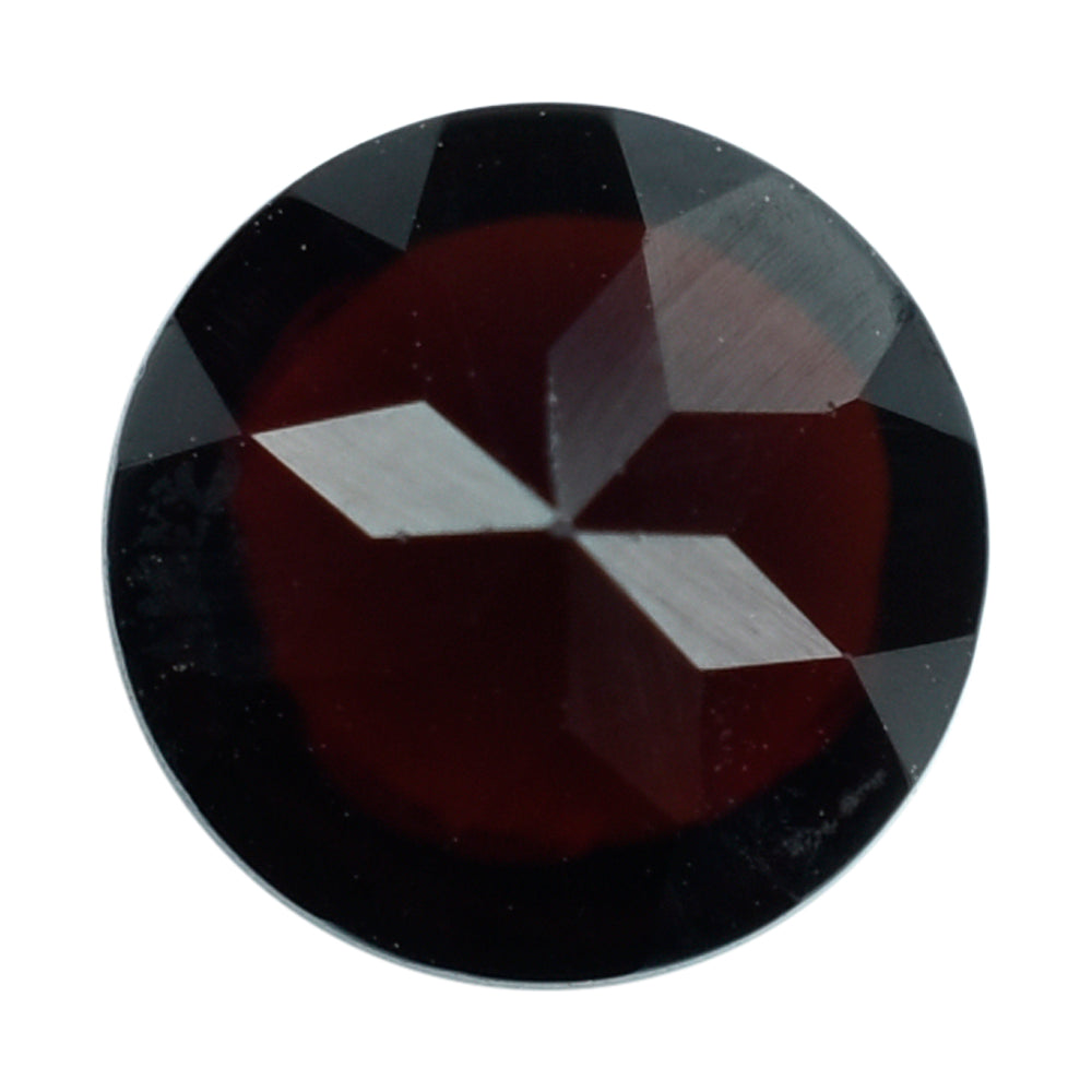 DARK RED GARNET BUFFTOP ROUND (MEDIUM) 8MM 2.44 Cts.