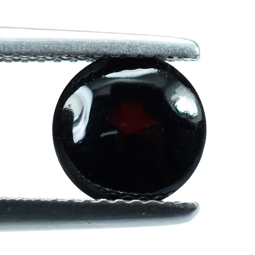 DARK RED GARNET BUFFTOP ROUND (MEDIUM) 8MM 2.44 Cts.