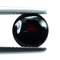 DARK RED GARNET BUFFTOP ROUND (MEDIUM) 8MM 2.44 Cts.