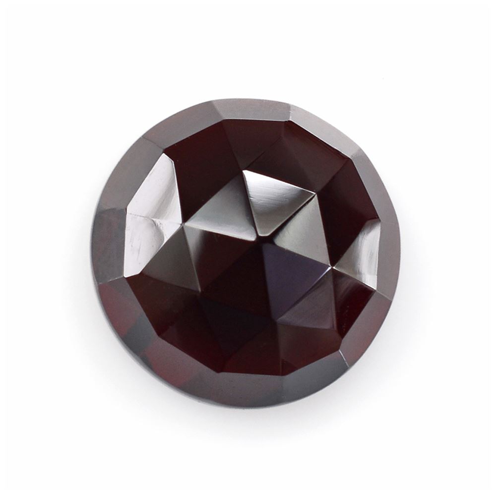 DARK RED GARNET ROSE CUT ROUND CAB 10MM 5.69 Cts.