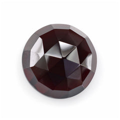 DARK RED GARNET ROSE CUT ROUND CAB 10MM 5.69 Cts.