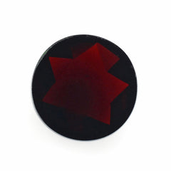 DARK RED GARNET ROSE CUT ROUND CAB 10MM 5.69 Cts.