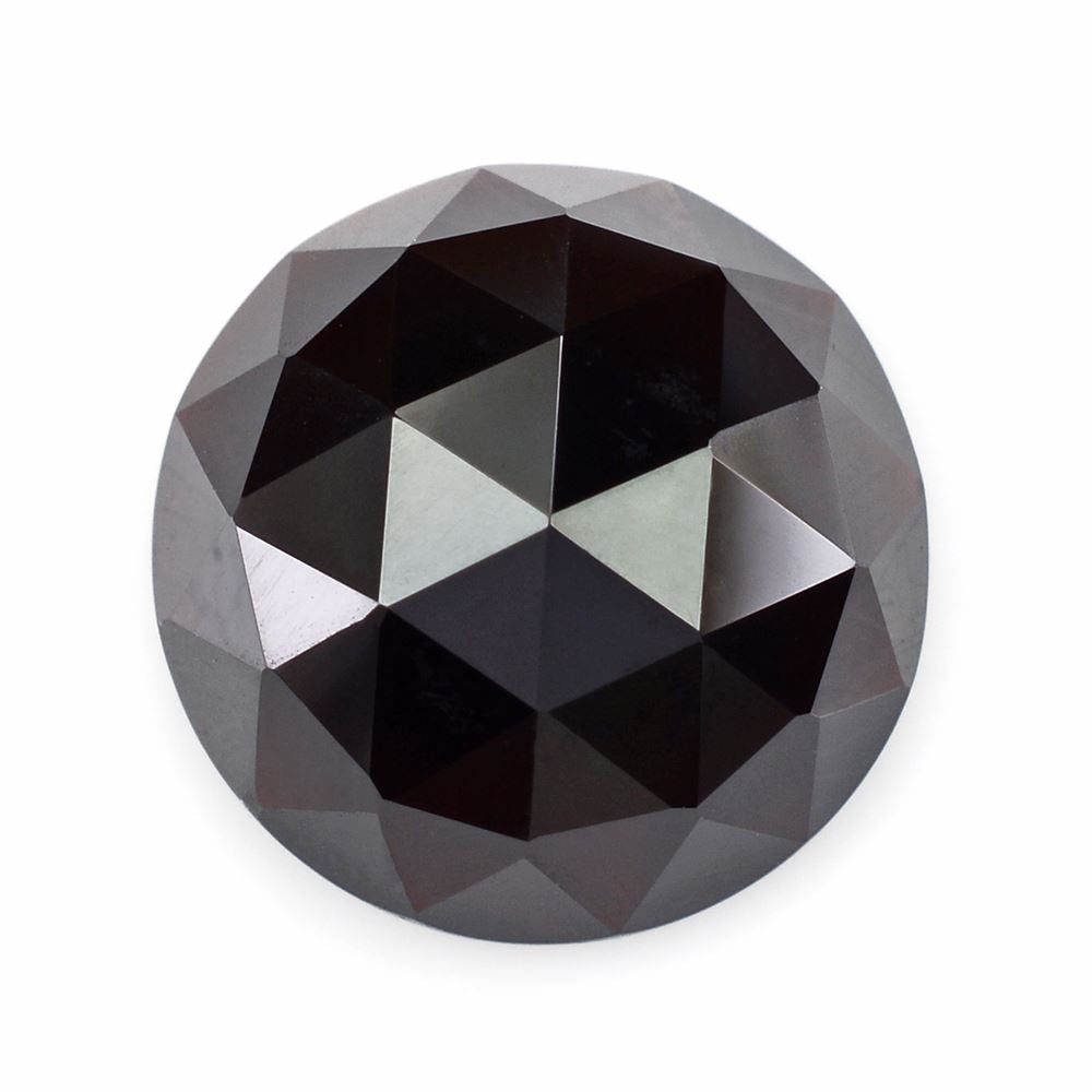DARK RED GARNET ROSE CUT ROUND CAB 14MM 13.92 Cts.